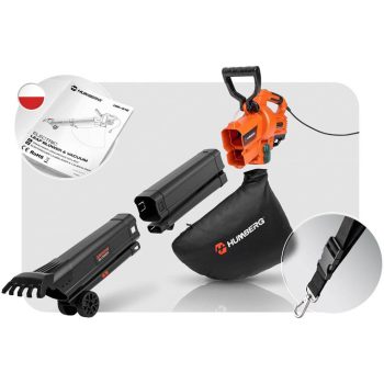 Električni Puhač I Usisavač Lišća S Usitnjivačem Humberg Hm 618 3800 W Bež 9