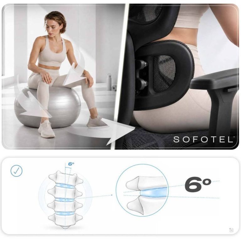 Ergonomska Uredska Stolica Sofotel Altis Crna 4