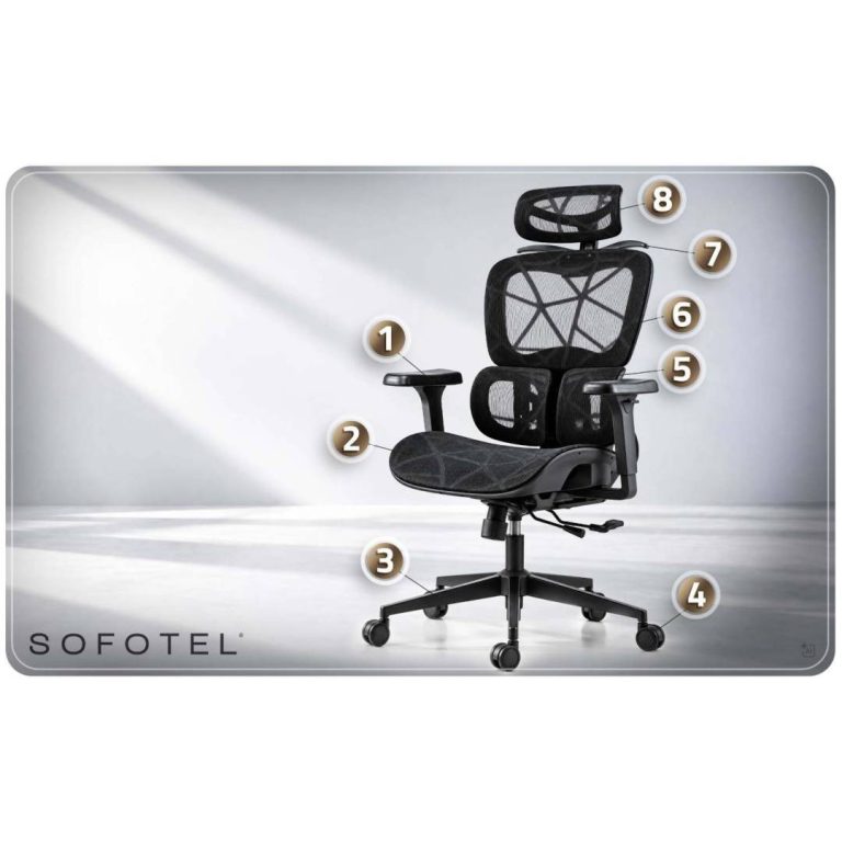 Ergonomska Uredska Stolica Sofotel Altis Crna 9