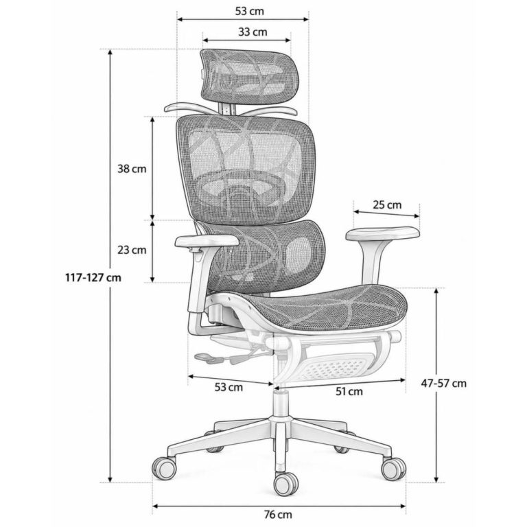 Ergonomska Uredska Stolica Sofotel Avion Bež 11