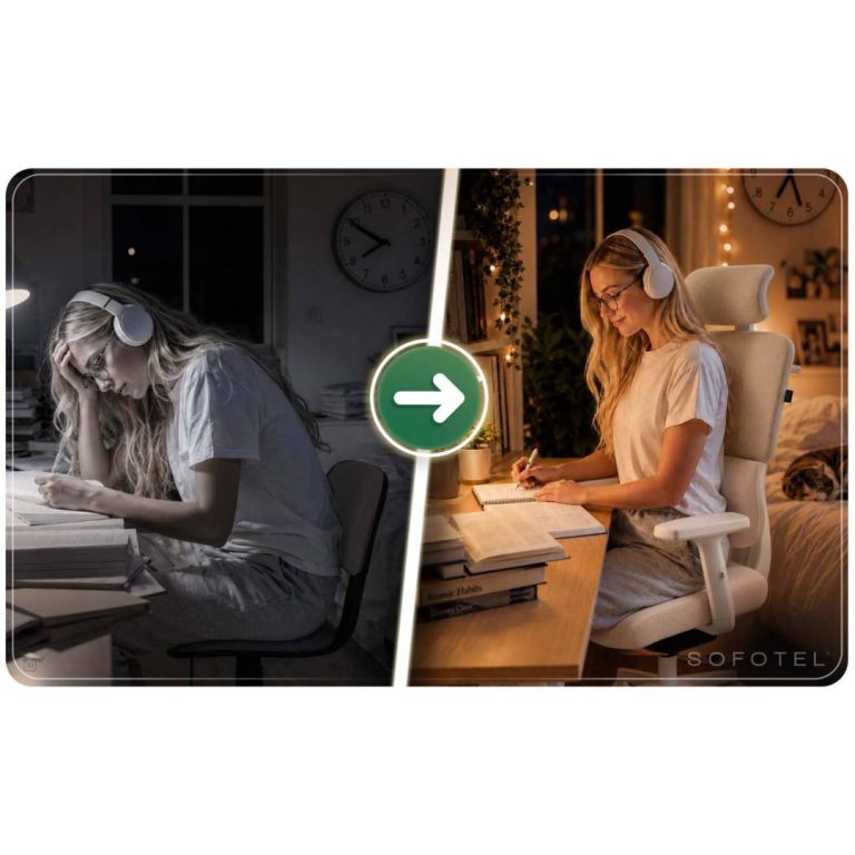 Ergonomska Uredska Stolica Sofotel Nicea Bež 3