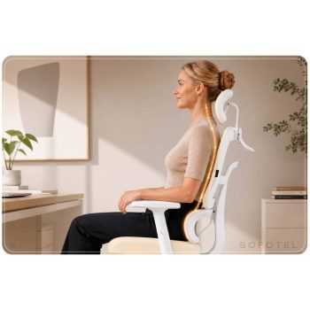 Ergonomska Uredska Stolica Sofotel Nicea Bež 4