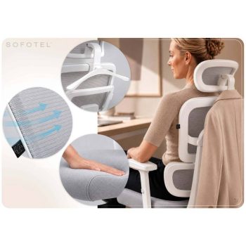 Ergonomska Uredska Stolica Sofotel Nicea Bež 6