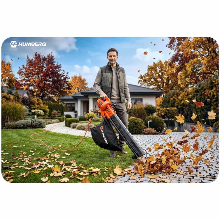 Humberg Hm 617 Električni Puhač Usisavač Lišća 3000 W Bež 3