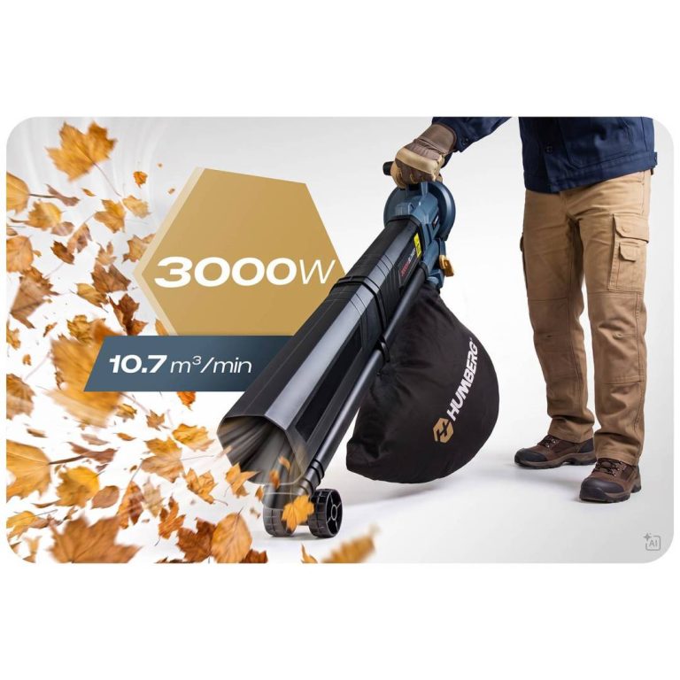 Humberg Hm 617 Električni Puhač Usisavač Lišća 3000 W Bež 4