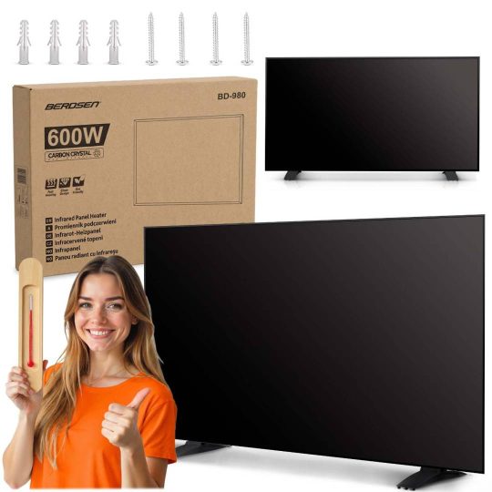 Infracrveni Grijaći Panel Berdsen Bd 980 600 W Crni 1