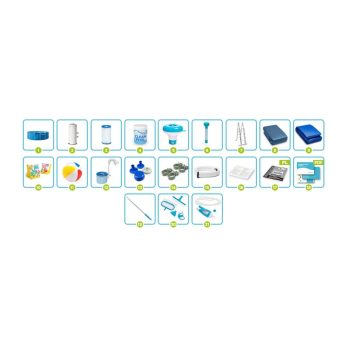 Intex Bazen S Konstrukcijom 457 X 122 Cm, Set 21 U 1 šareni 9