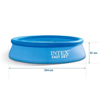 Intex Bazen S Napuhavajućim Prstenom 244 X 61 Cm S Pumpom 5