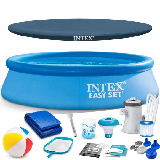 Intex Bazen S Napuhavajućim Prstenom 244 X 61 Cm Set 16 U 1 Plavi 1