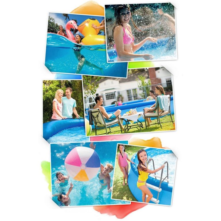 Intex Bazen S Napuhavajućim Prstenom 244 X 61 Cm Set 16 U 1 Plavi 10