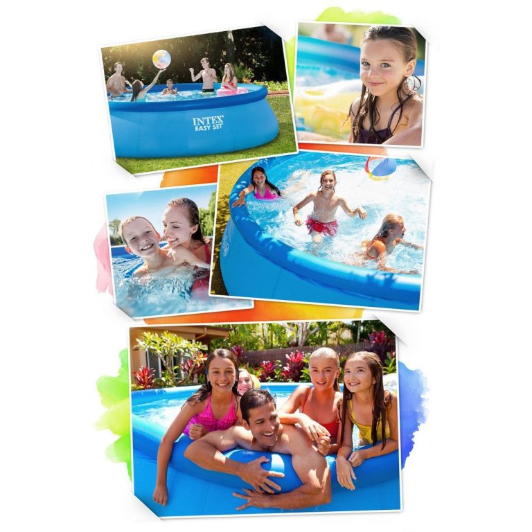 Intex Bazen S Napuhavajućim Prstenom 244 X 61 Cm Set 16 U 1 Plavi 9