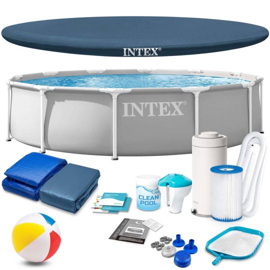 Intex Sivi Okvirni Bazen 366 X 76 Cm Set 16 U 1 šareni 1