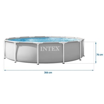 Intex Sivi Okvirni Bazen 366 X 76 Cm Set 16 U 1 šareni 4