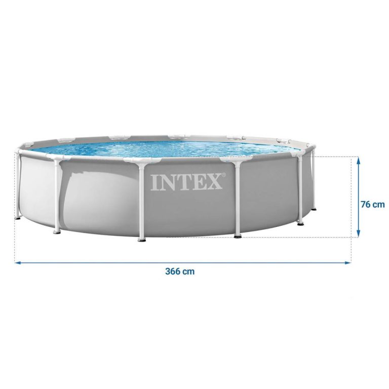 Intex Sivi Okvirni Bazen 366 X 76 Cm Set 16 U 1 šareni 4