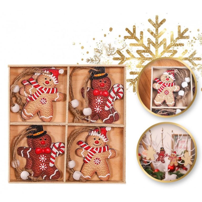 Kuglice Za Bor – Set Od 12 Kom, Drvo, 6,5×5 Cm 1