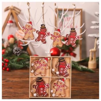 Kuglice Za Bor – Set Od 12 Kom, Drvo, 6,5×5 Cm 3