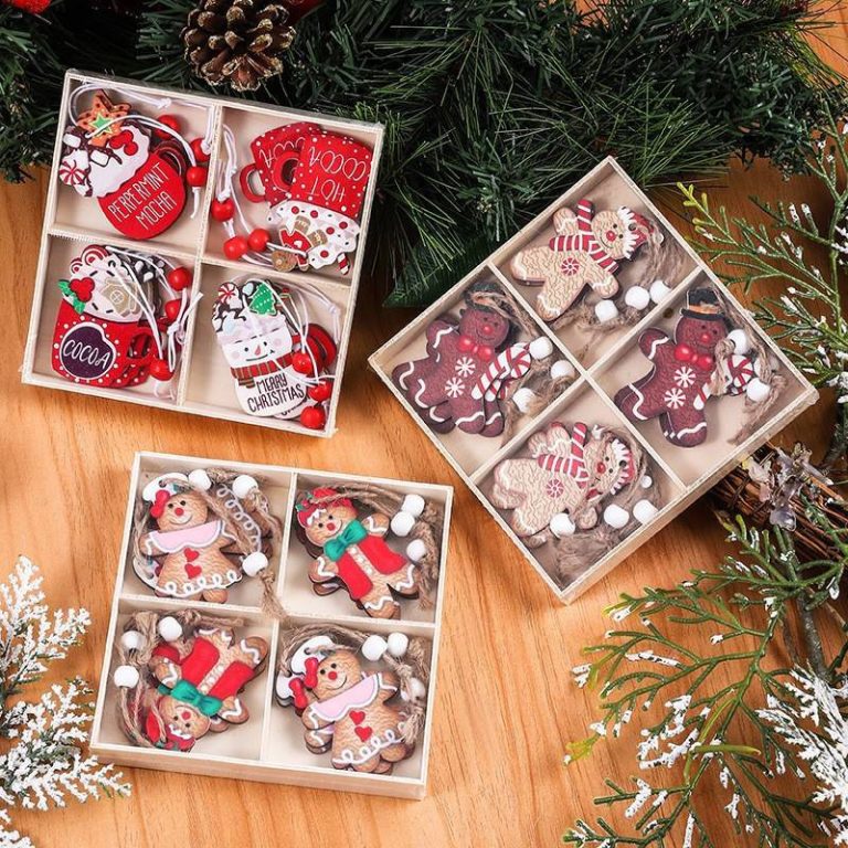 Kuglice Za Bor – Set Od 12 Kom, Drvo, 6,5×5 Cm 5