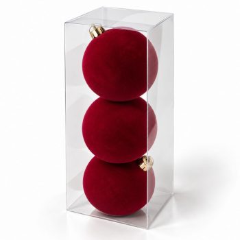 Kuglice Za Bor – Set Od 3 Kom, Od Baršuna, 10 Cm 4