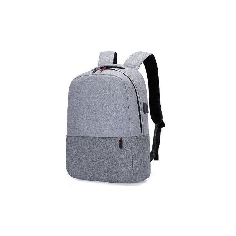 Školski Ruksak – S Usb Priključkom, 43×30 Cm, Sivi 1