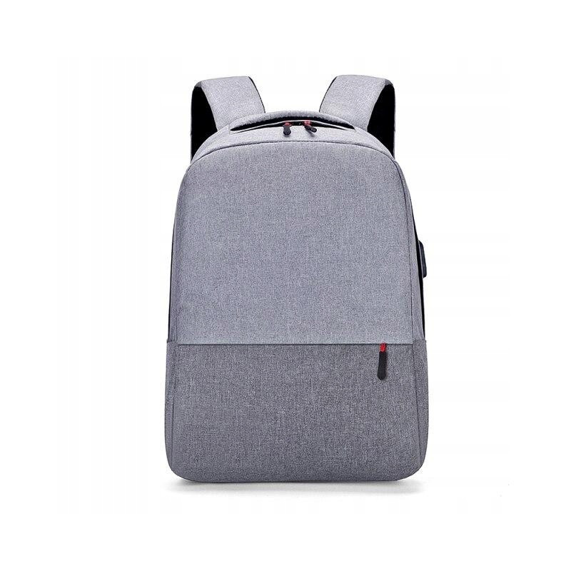Školski Ruksak – S Usb Priključkom, 43×30 Cm, Sivi 2