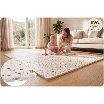 Svijetlosmeđa Pjenasta Podloga Puzzle Ricokids 175 × 118 Cm Bež 2