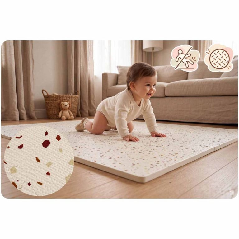 Svijetlosmeđa Pjenasta Podloga Puzzle Ricokids 175 × 118 Cm Bež 3