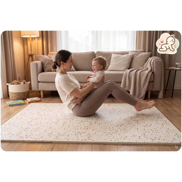Svijetlosmeđa Pjenasta Podloga Puzzle Ricokids 175 × 118 Cm Bež 5