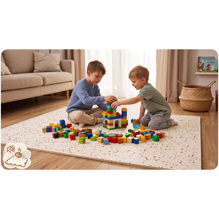 Svijetlosmeđa Pjenasta Podloga Puzzle Ricokids 175 × 118 Cm Bež 9